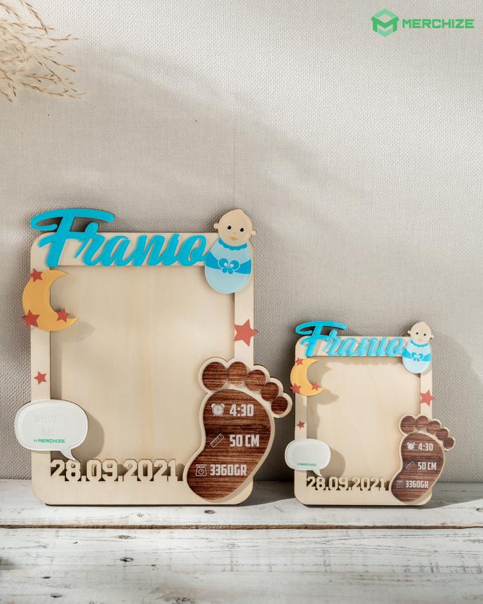 4-Layer Custom Shape Wooden & Acrylic Frame