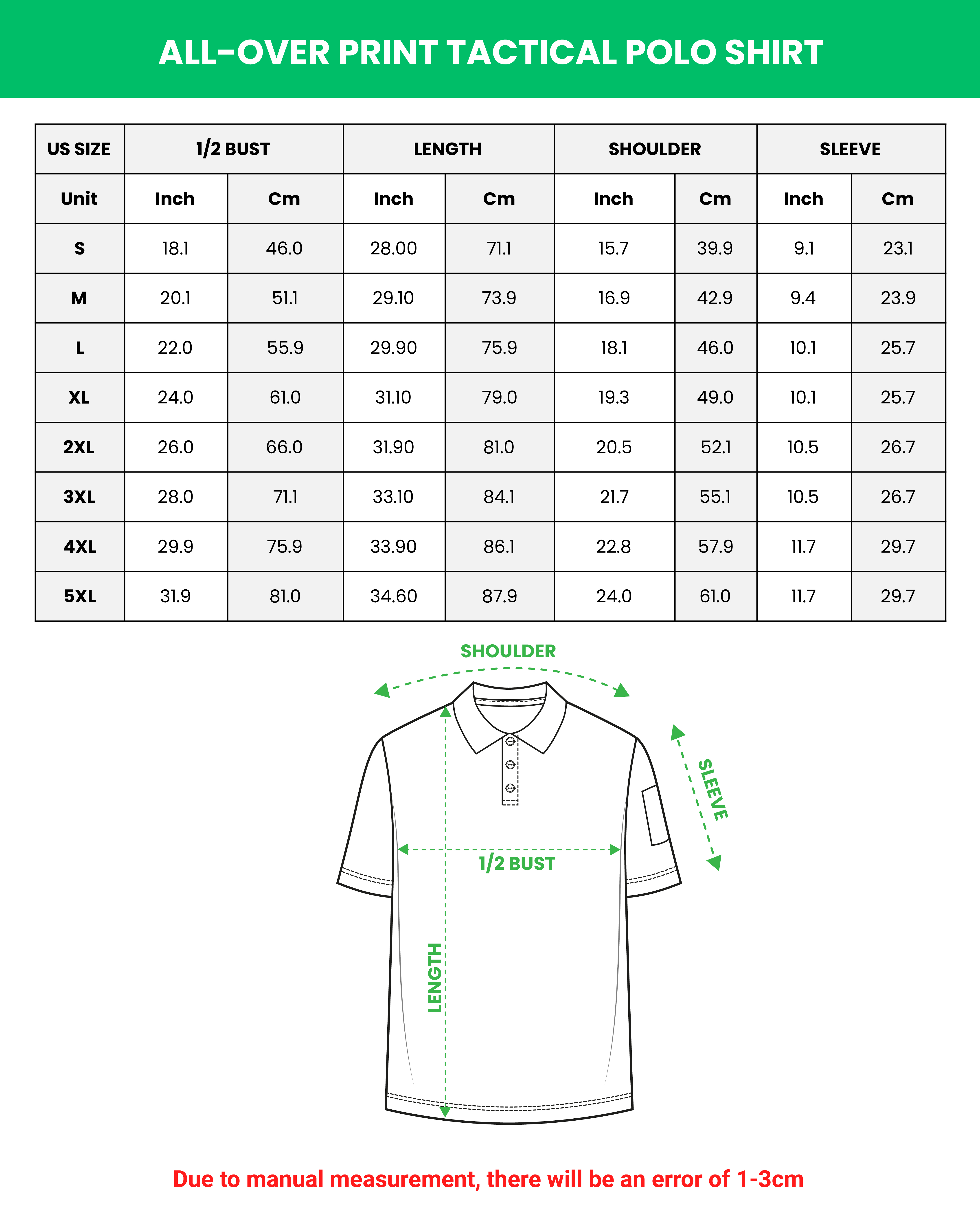 All-over Print Tactical Polo Shirt