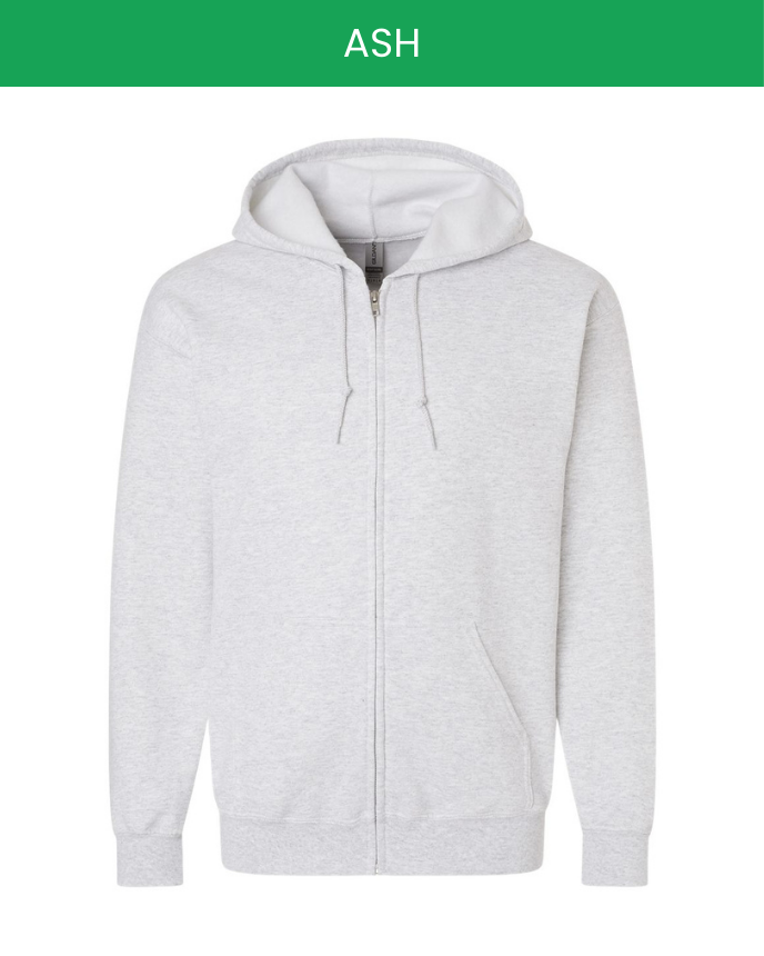 Classic Unisex Zip Hoodie Gildan 18600 (Made in US)